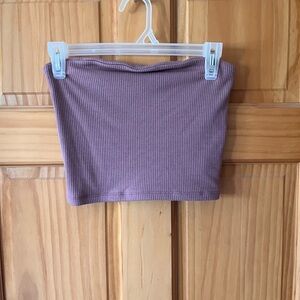 AE Mauve Ribbed Tube Top